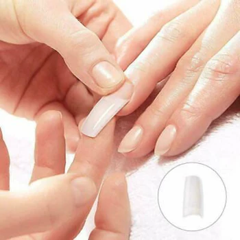 

500Pcs/Box Artificial Nails Transparent Half/Full Cover/French Nail Art Tips Acrylic UV Gel DIY Tools @ME88
