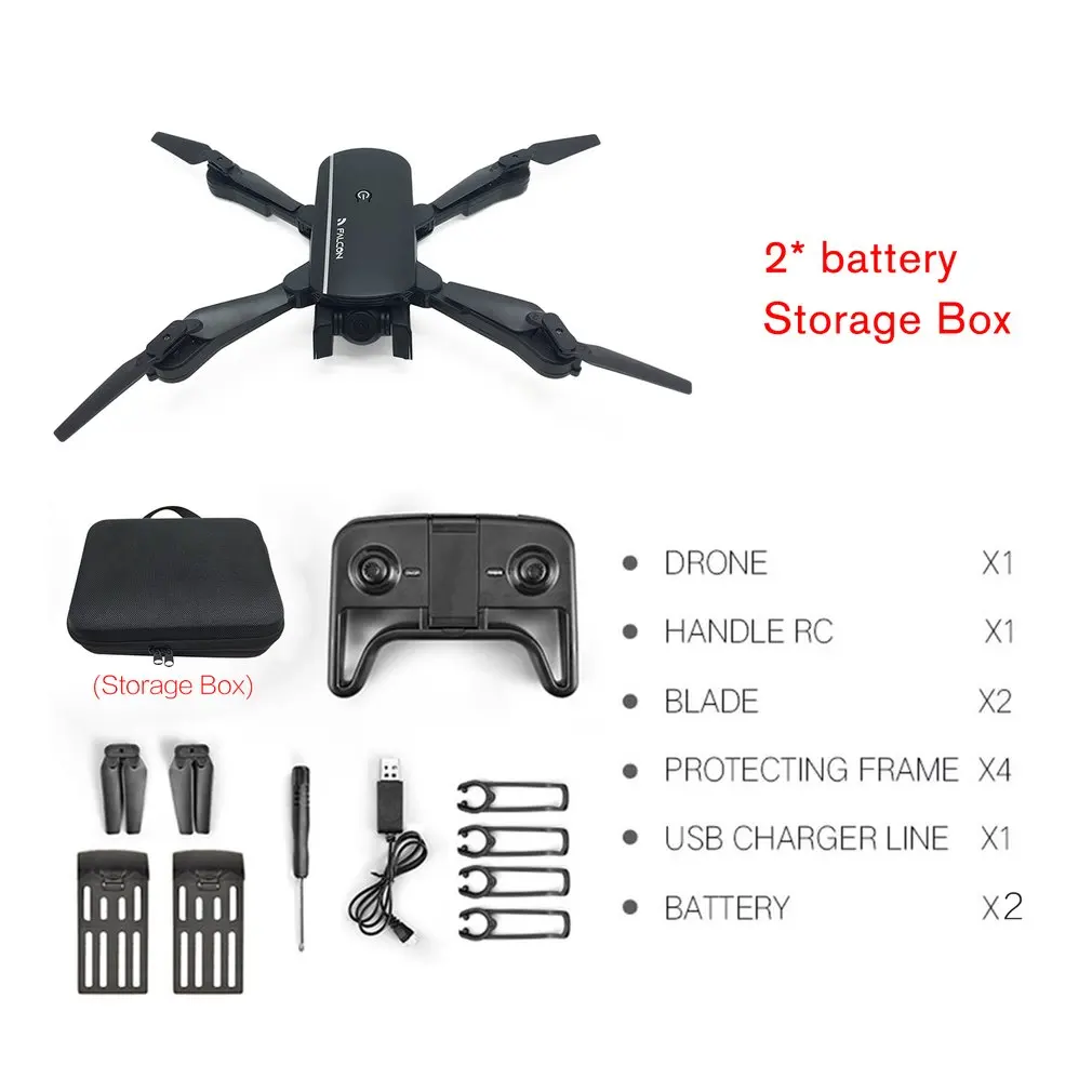 M1808 WiFi FPV RC Дрон 4K камера оптического позиционирования потока HD Двойная камера воздушная видео RC самолет детские игрушки - Цвет: black 2B bag
