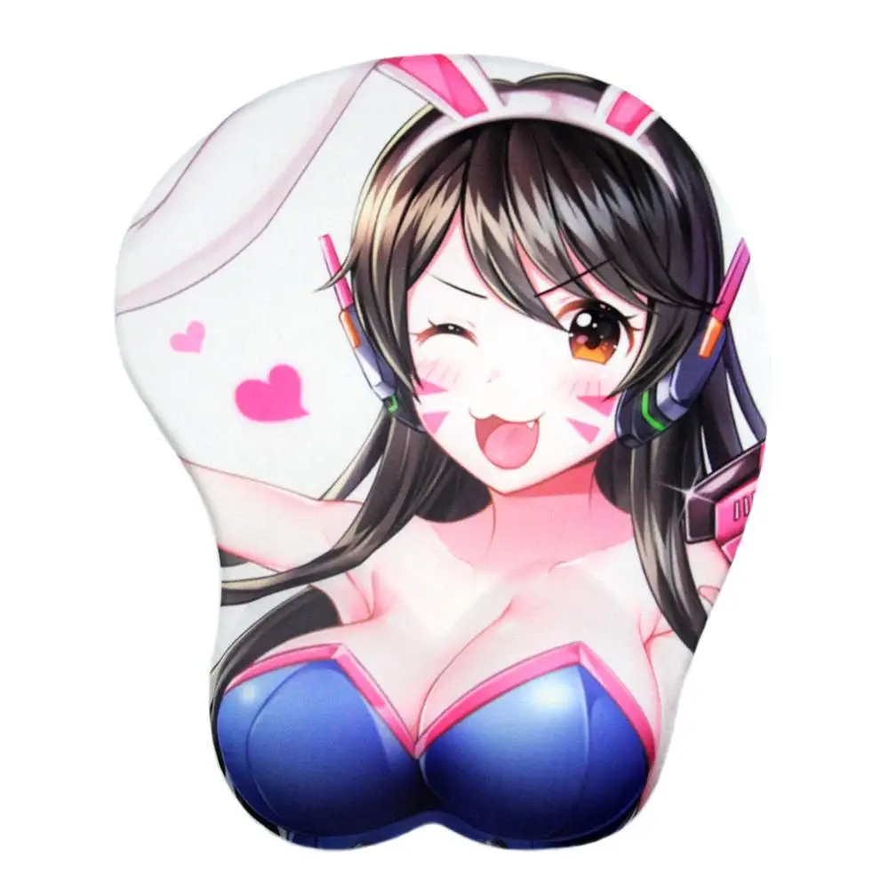 Cena Podkładka pod mysz anime Overwatch D. VA podkładka pod mysz 3D żel silikonowy ergonomiczna podkładka pod mysz z podpórką pod nadgarstek podkładka pod mysz dva