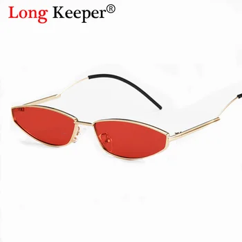

New Fashion Vintage Retro Oval Sunglasses Cat Eye Metal Frame Glasses Trendy Fashion Shades Glasses Women Men Anti-UV