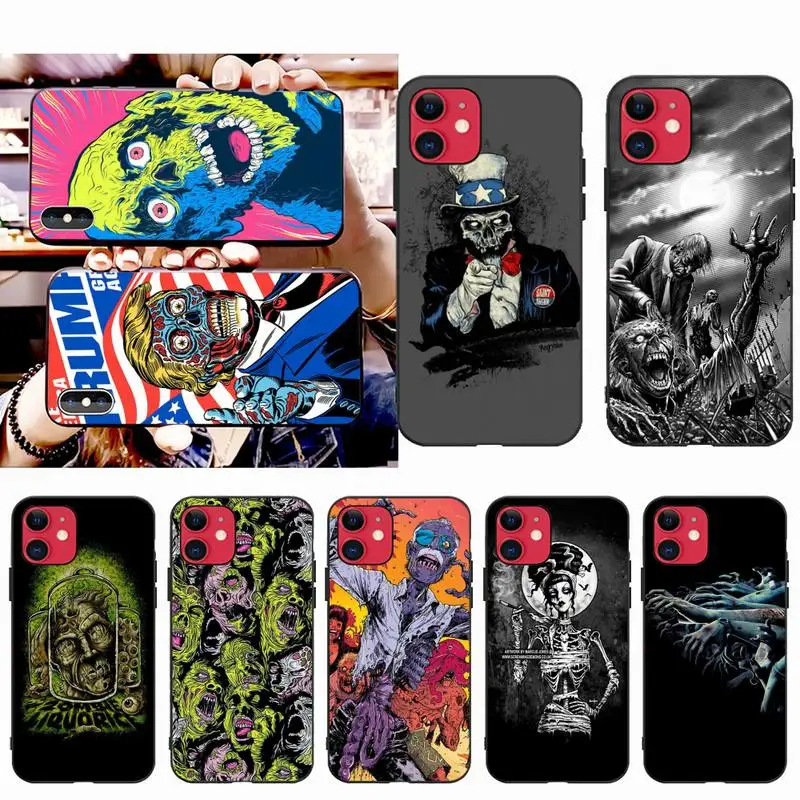 

HPCHCJHM zombies Luxury Unique Design Phone Cover for iPhone 11 pro XS MAX 8 7 6 6S Plus X 5S SE XR case