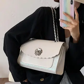 

Elegant Female Flip Crossbody bag 2020 Fashion New High-quality PU Leather Women's Designer Handbag Chain Shoulder Messenger Bag