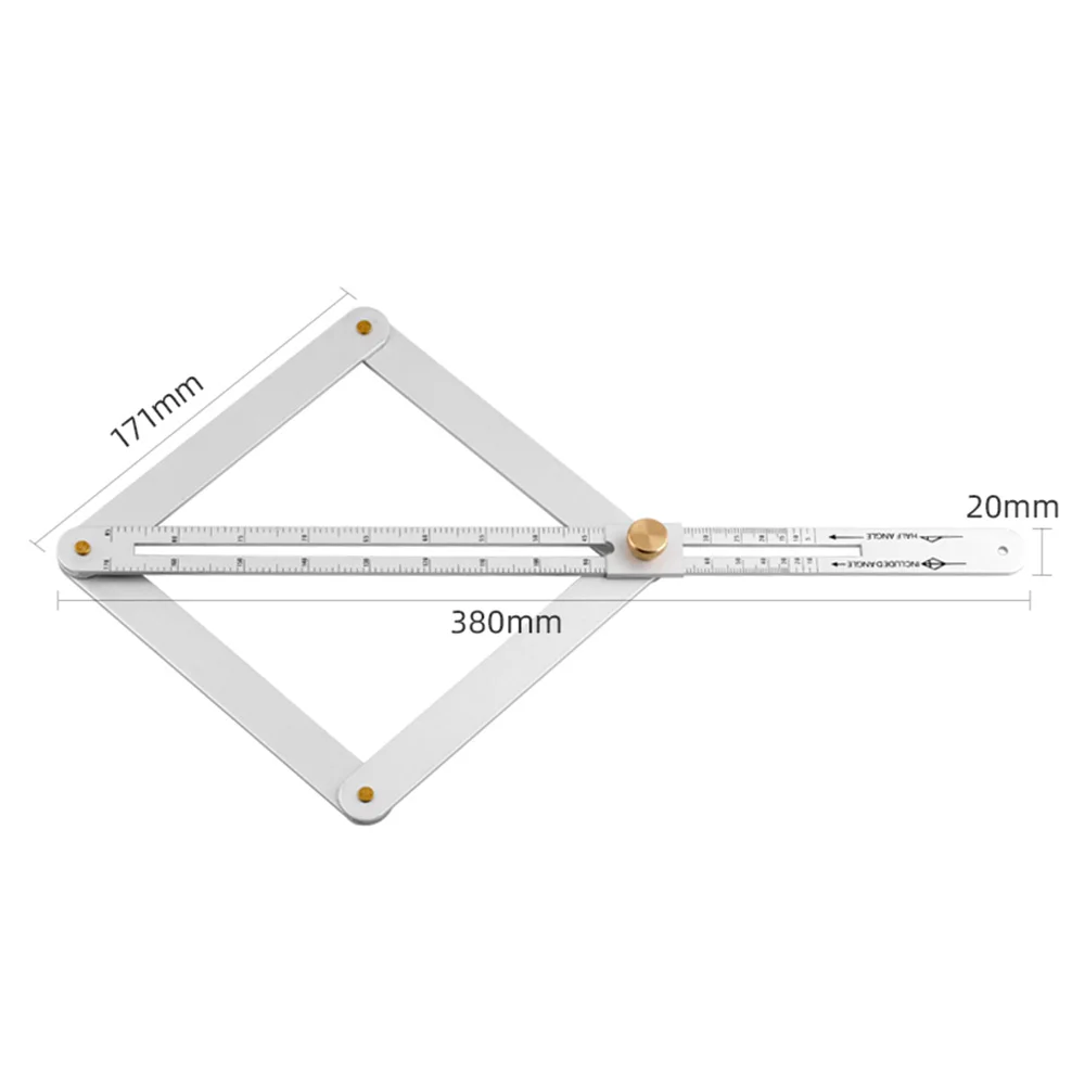 15 IN Bevel & Corner Protractor For Multi Angle Measurement Tool For Woodworking Goniometer Square Protractor Corner Angle Tool