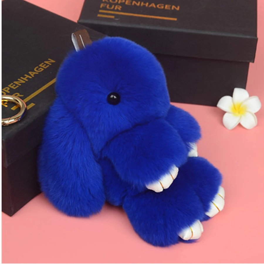 Брелок для ключей из меха кролика кролика|bag accessories|car keychainrabbit fur accessories |