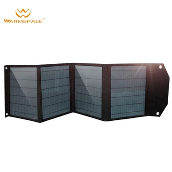 

WARMSPACE 60W/DC 18V/USB 5V foldable solar panel waterproof portable solar charger for phone power bank laptop Tablet PC