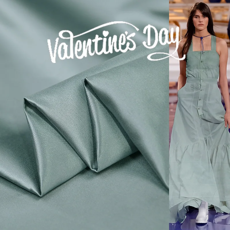 140 см ширина 68% шелк 32% хлопок 48 Momme брендовая однотонная окрашенная сатиновая ткань чистый цвет ткань для шитья платья Diy Alibaba Express Новинка