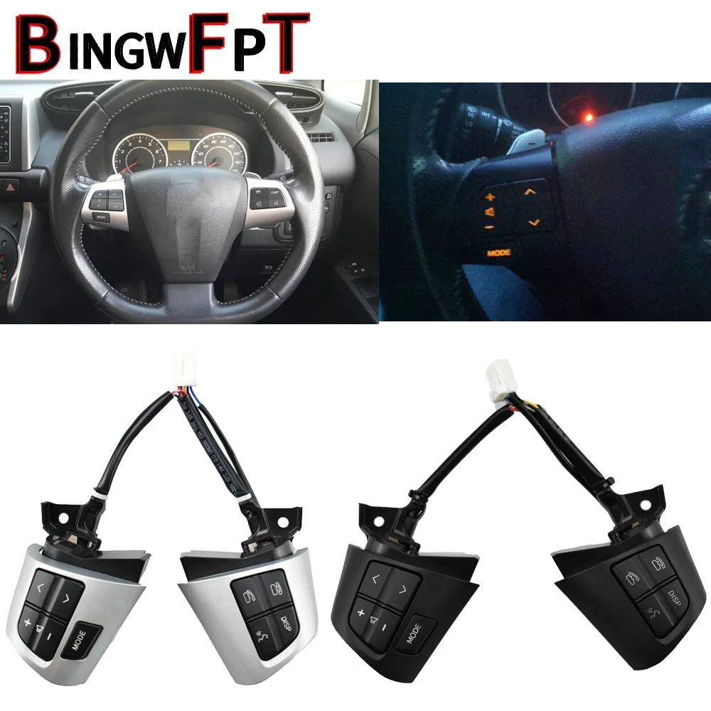 

High quality For TOYOTA COROLLA 2007-2013 84250-02230 8425002230 Steering Wheel Audio Control Button Silver & Black Colour
