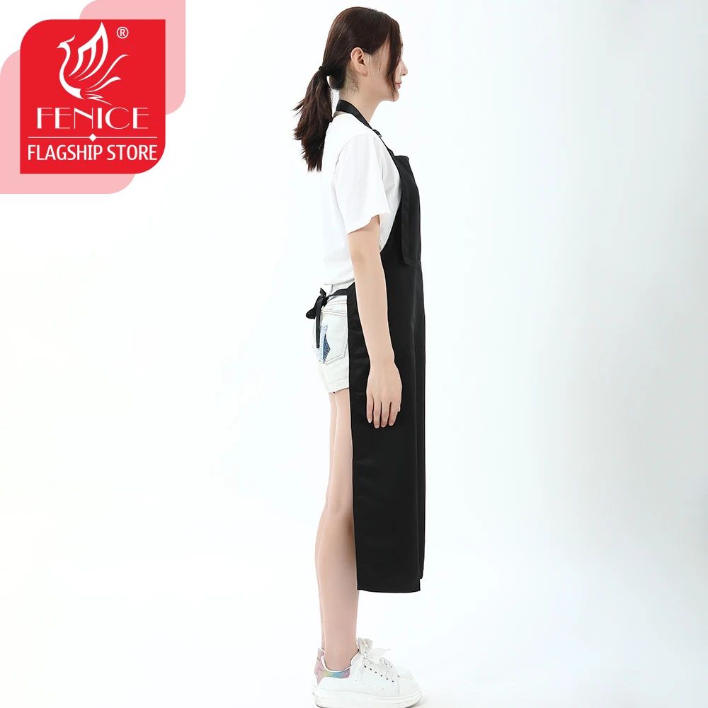 Hairdressing Apron Barber Shop Hair Salon Capes Dedicated Home and Women non stick Backless Black Apron 1 Hairdressing Apron Barber Shop Hair Salon Capes Dedicated Home and Women non stick Backless Black Apron 3