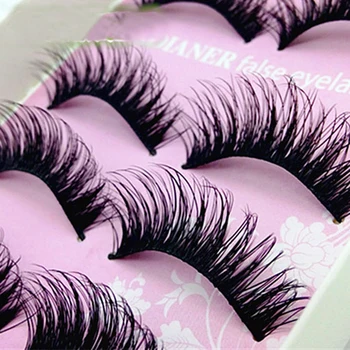 

5Pair Thick Fake Eyelashes Long Natural False Eyelashes Volume Lashes Artificial Eyelashes Extensions False Lashes Makeup Lashes