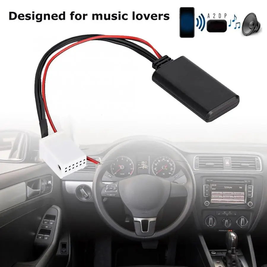 Автомобильный аудиокабель Bluetooth 10 шт./лот 12 в контактный модуль AUX подходит для MCD