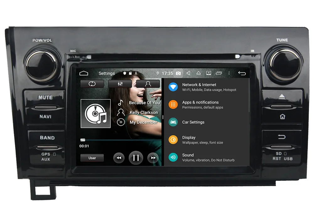 Klyde 4G WIFI Android 9.0 Octa Core 4GB RAM 64GB ROM DSP BT Car DVD Multimedia Player Stereo For Toyota Sequoia Tundra 2007