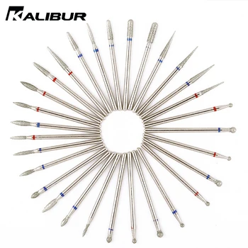 

KALIBUR Diamond Nail Drill Milling Cutter Nail Art Drill Bit Cuticle Clean Nail Files Electric Mills Burr Grinder Tool