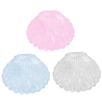 

Transparent Jewelry Box Seashell Shape Jewelry Necklace Bracelet Storage Organizer Box Case Shell Portable Jewelry Storage