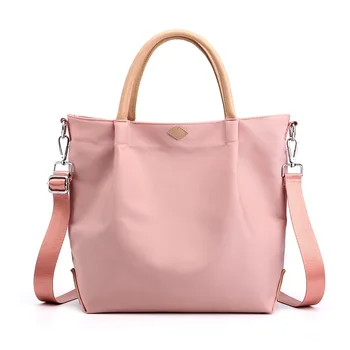 

2020 New Women Handbags Fashion Casual Large Capacity High Quality Leather Korean-Style Fashion Simple Nylon Cloth Shoulder Bag