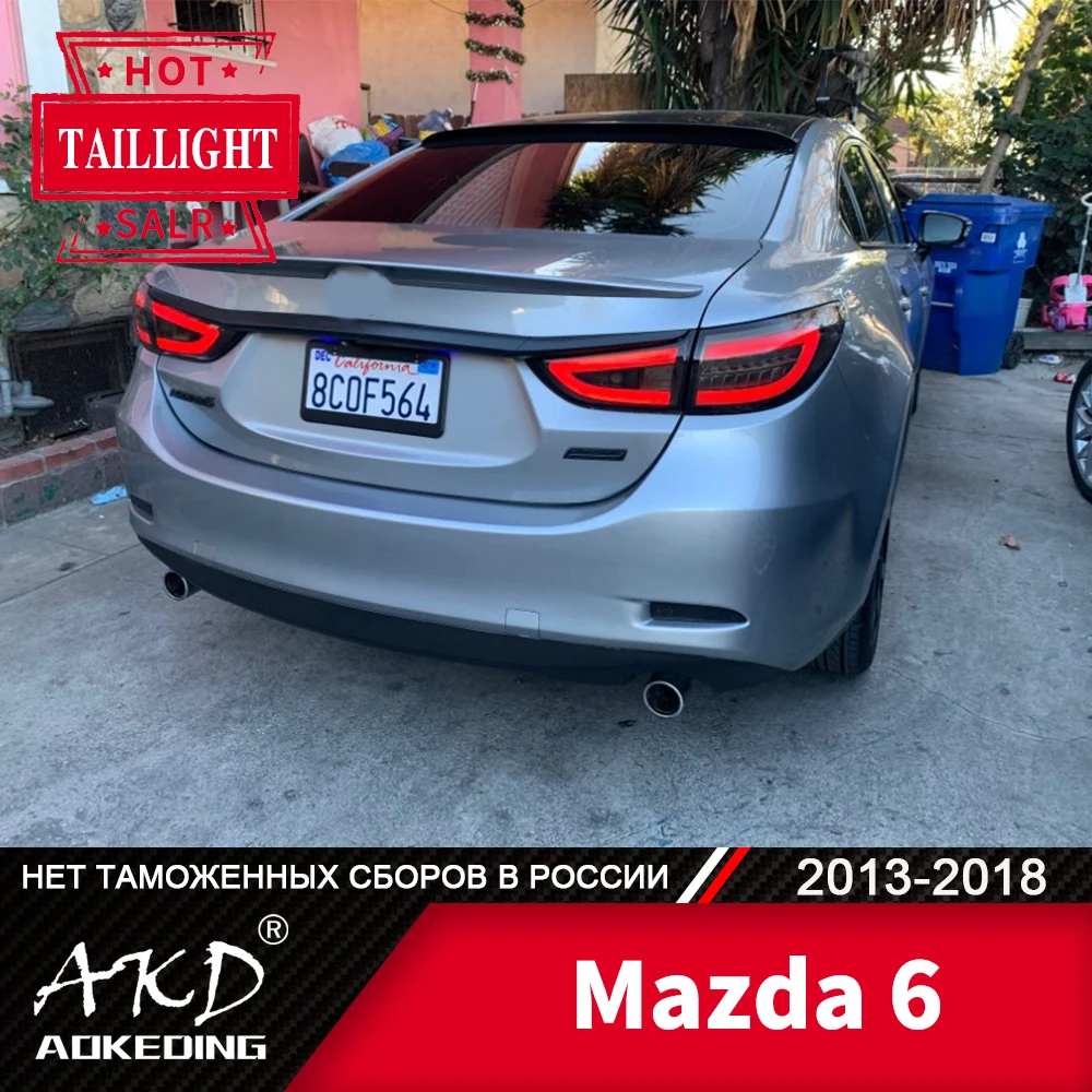 Tail Lamp For Car mazda 6 2013-2018 mazda6 LED Tail Lights Fog Lights Day Running Light DRL Tuning Cars Accessories