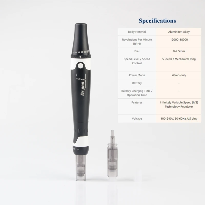 Профессиональный проводной Dr.Pen Ultima A7 Derma ручка косметическое оборудование