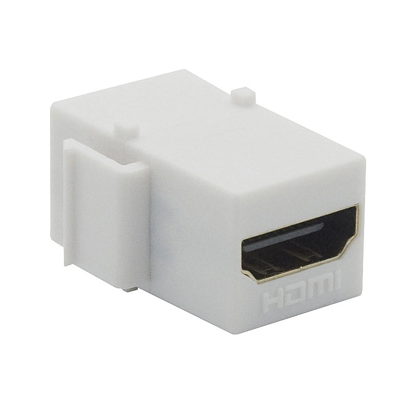 Cabo HDMI Keystone Adaptador, acoplador fêmea, inserção