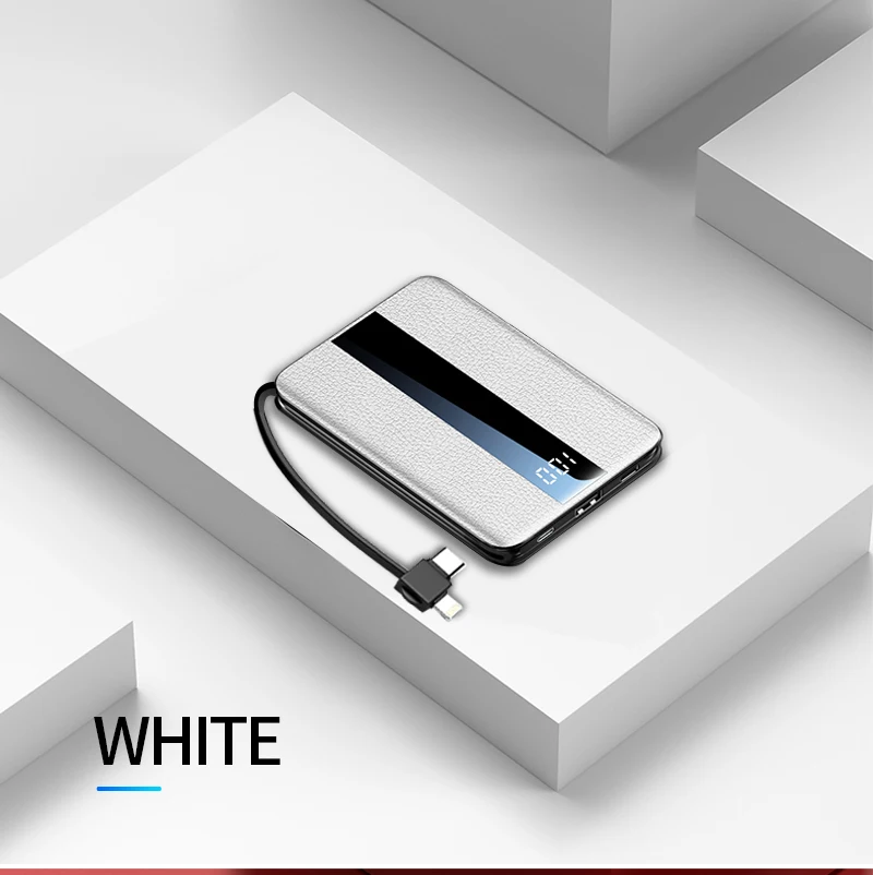WK светильник mi ni power Bank 10000 мАч USB портативное зарядное устройство power bank для быстрой зарядки умный экран дисплей мощность для Xiaomi mi