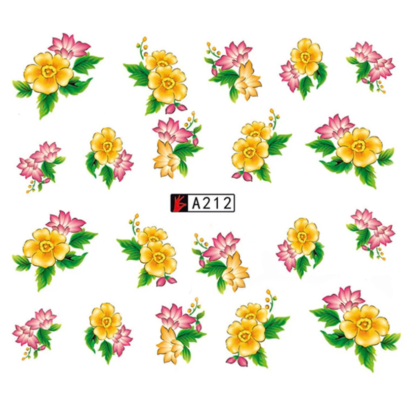 GAM-BELLE, 1 шт., наклейки для ногтей, Водные Наклейки, цветы, розы, фиолетовые, дизайн для женщин, полное покрытие, наклейки, декоративные Стикеры, летние наклейки - Цвет: A212