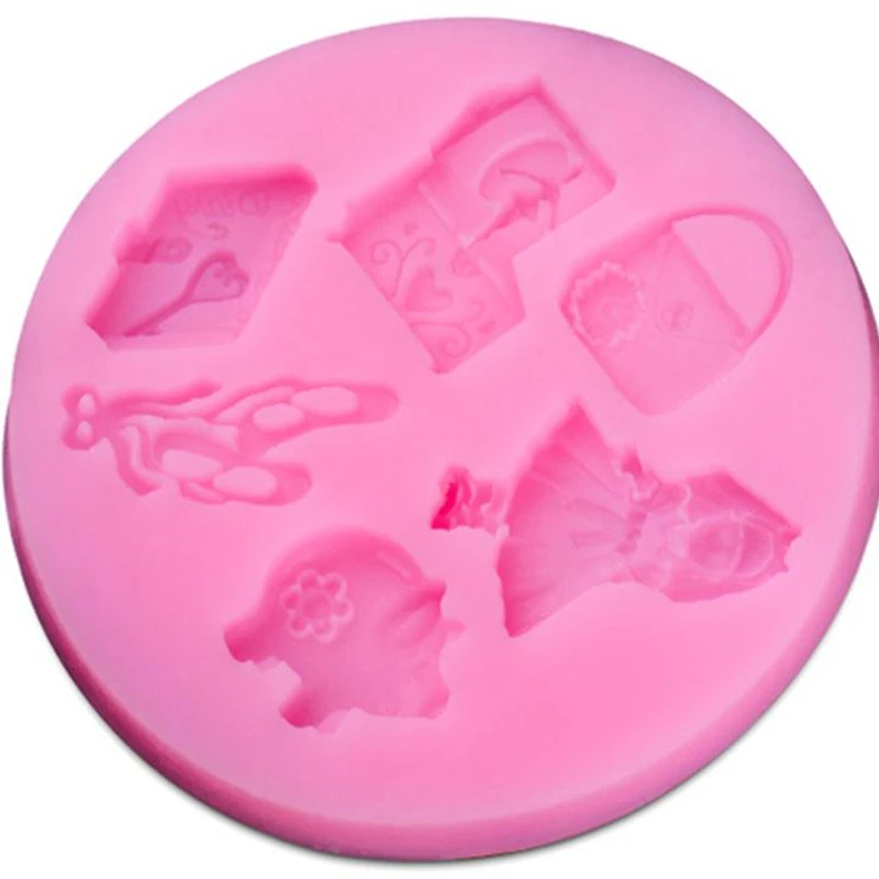 DIY кукла свинья коробка торт силиконовые формы для шоколада желе ледяной сахар 1718