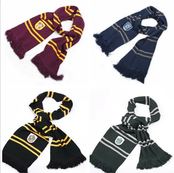 Movie&TV Potter Cosplay Scarf Warm Neckerchief ties gloves hats Cosplay Accessories long Scarves Halloween Christmas Gift Props