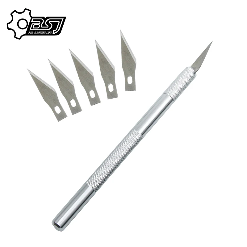 Non Slip Metal Scalpel Knife Tools Kit Cutter Engraving Craft knives