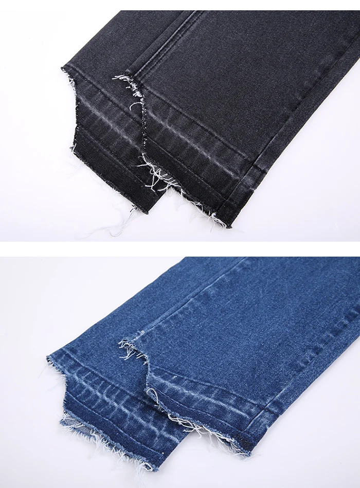 Женские свободные прямые брюки LEIJIJEANS, черные джинсы с низкой посадкой и поясом на резинке, новая крутая модель 9151 большого размера