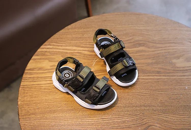 Kids Shoes Summer Boys Sandal Male Student Non-slip Rubber Korean Brand Slide Children's Shoes Sneaker Sandalia Infantil Fashion