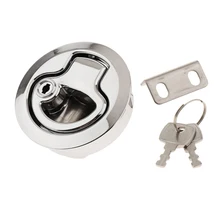 Белая пластиковая колода для лодок 1/" ворота заподлицо затягивание двери морской Yatch замок закрытие