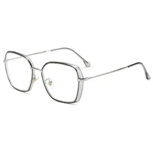 Новые европейские и американские трендовые компьютерные очки металлические анти-синие очки Рамка простые классические голубые легкие блокирующие очки