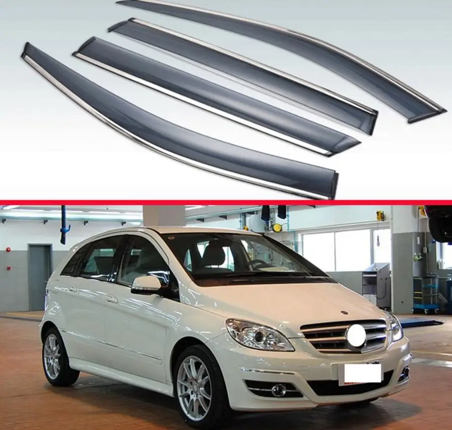 Для Mercedes-Benz Clase B w245 B160 B170 B180 B200 2005-2010 пластиковый внешний козырек вентиляционные Шторы окно Защита от солнца и дождя дефлектор