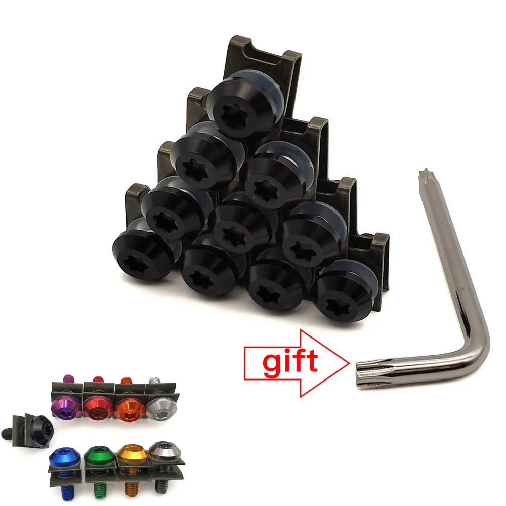 Aluminium Motorcycle 6mm Fairing Bolts Fastener Clips Screw Spring Nuts For BMW K1200S k 1200 r K1200 S K1300S/R/GT K1600GT/GTL |