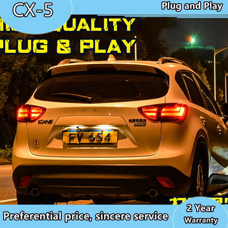 Автомобильный Стайлинг для Mazda CX-5 задние фонари 2013- CX-5 светодиодный задний фонарь CX5 светодиодный DRL сигнал тормоза заднего хода авто аксессуары