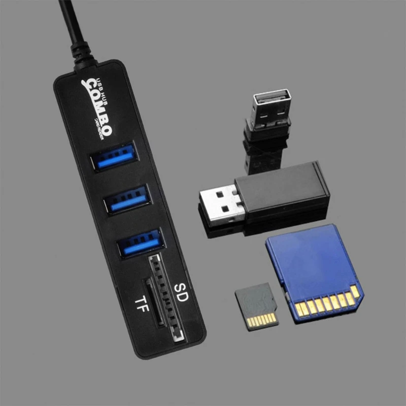 3 порта USB 2,0 концентратор USB 3,1 Тип C кабель OTG SD/TF кардридер для iMac MacBook