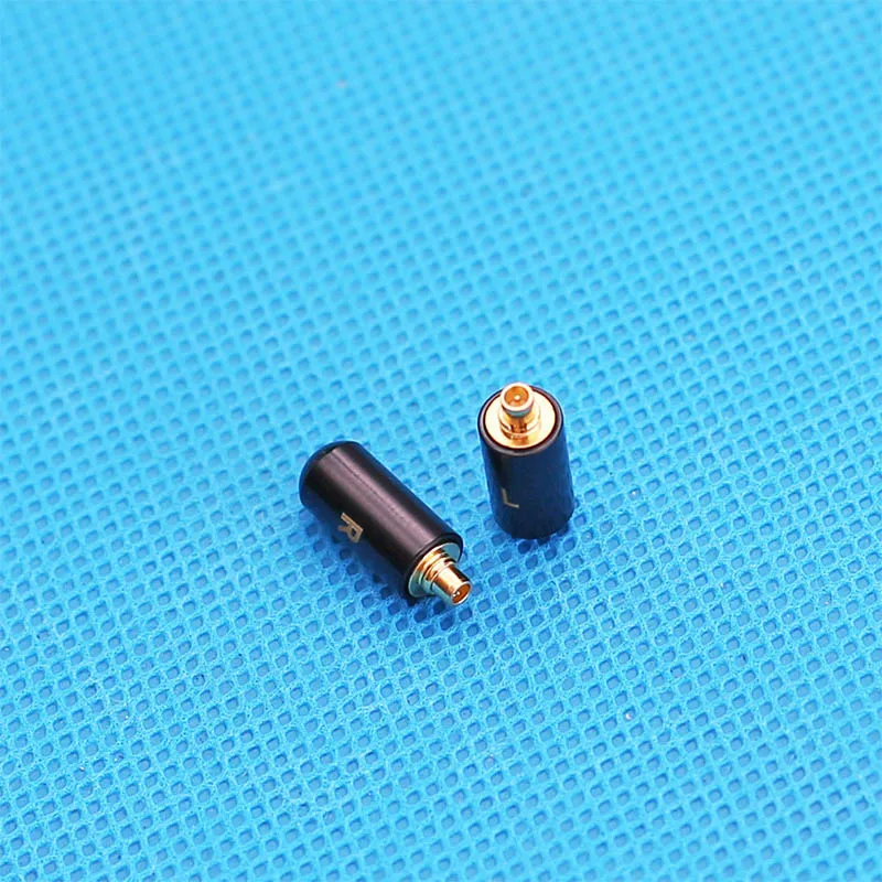 1 пара MMCX мужские золотые наушники с покрытием контактный разъем для Shure SE535 SE846 прямой штекер DIY винт соединителя шаблон - Цвет: 1 pair