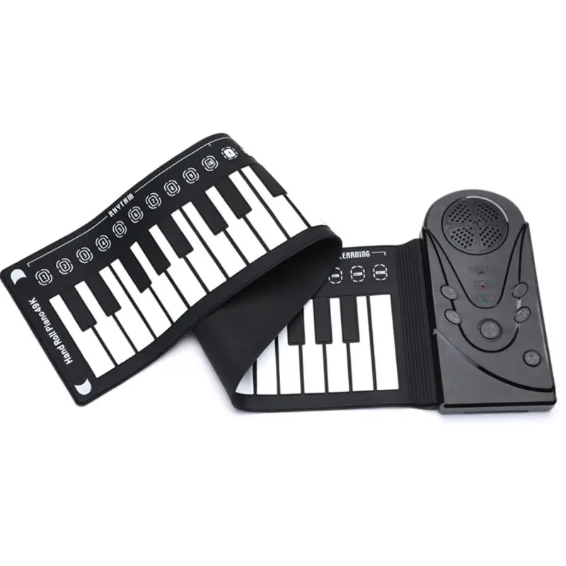 1 Набор рулонная клавиатура пианино Портативный 49 клавиш электронная клавиатура для детей обучающий инструмент для детей