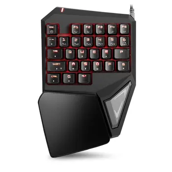 

Delux gaming mini keyboard T9 Pro/t9 plus mechanical wired Professional keyboard 7 Color Backlit Single Hand Ergonomic Keypad