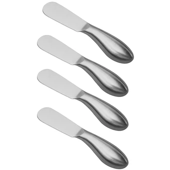 

4-Piece Cheese And Butter Spreader, One-Piece Stainless Steel, Christmas Gift, Birthday/Party, Wedding/Anniversary And Father'S