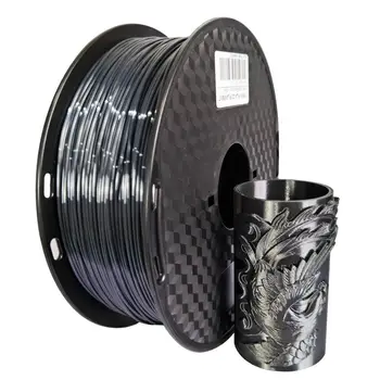 

Silk Black 1kg 1.75mm PLA 3d Printer Filament Texture Advance Silky Luster Printing Materials Print Material Supplies Wholesale