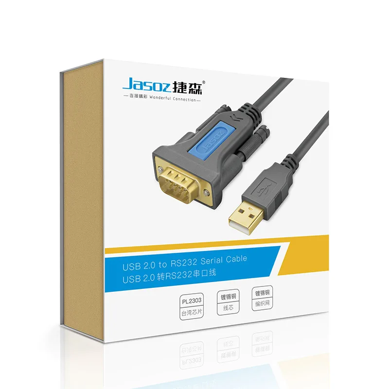 Jasoz-usb para Porta com Rs232 Serial Pda Pinos Chipconjunto Pl2303gt Adaptador Conversor para Windows xp Caixa Register Modem - Image 2