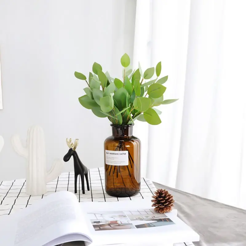 

Plastic Water Grass Eucalyptus Artificial Plants Green Grass plastic flower Plant Wedding Home Decoration Table Decors