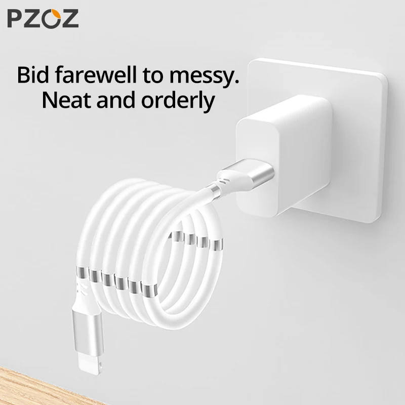 Usb кабель PZOZ магнитный для iphone 11 pro max Xs Xr X SE 2 8 7 6 plus 6s|Кабели мобильных телефонов| |