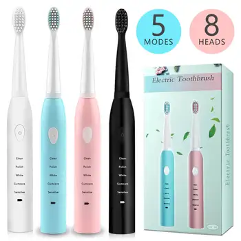

Ultrasonic Electric Toothbrush Rechargeable Dental Scaler Tooth Calculus Cleaner Portable Remover Stains Dentist Brush Heads Box