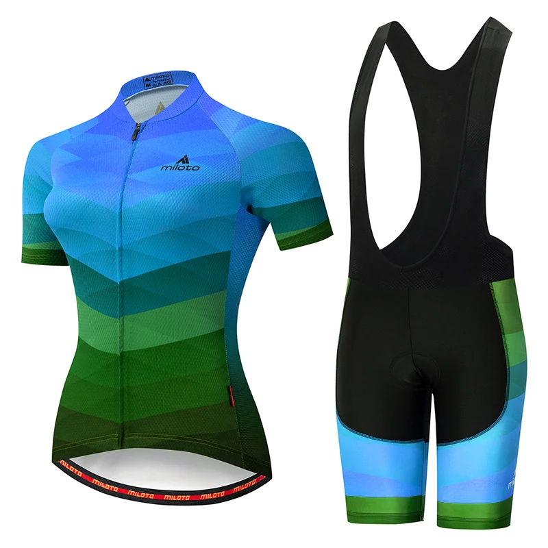 Cycling Jersey Sets Women Triathlon Short Sleeve Skinsuit Maillot Bicycle Clothing Bike Shirts