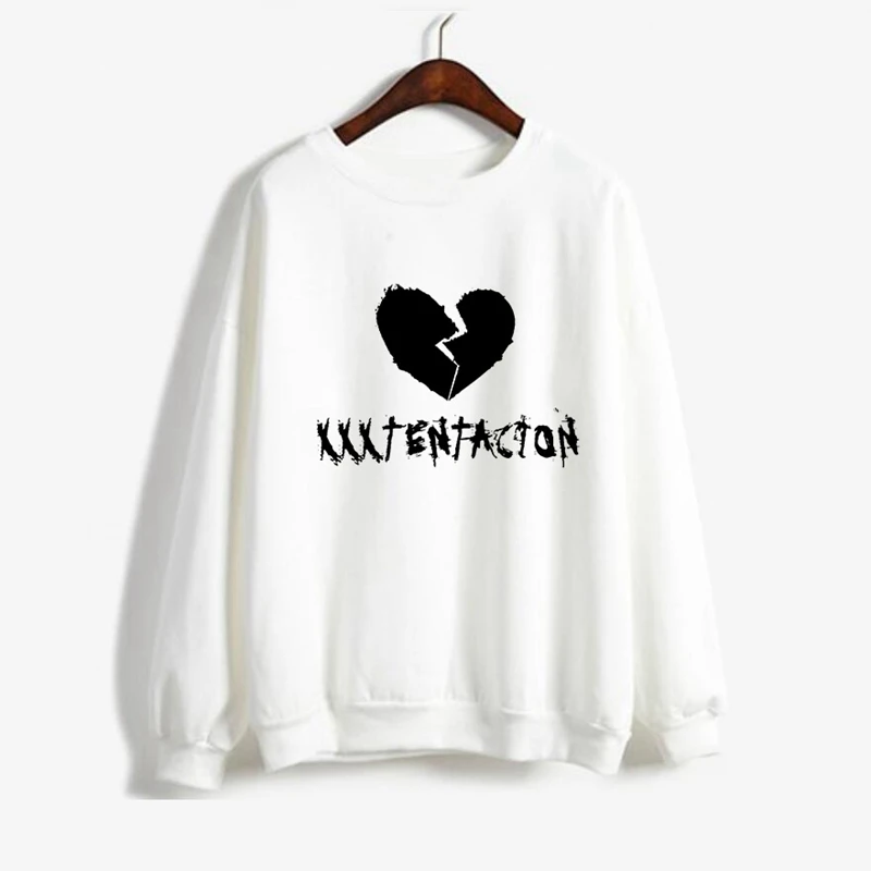 Осень и Зима Европейская и американская Сетка Красный XXXTENTACION с тем же рок бархатный свитер для мужчин и женщин