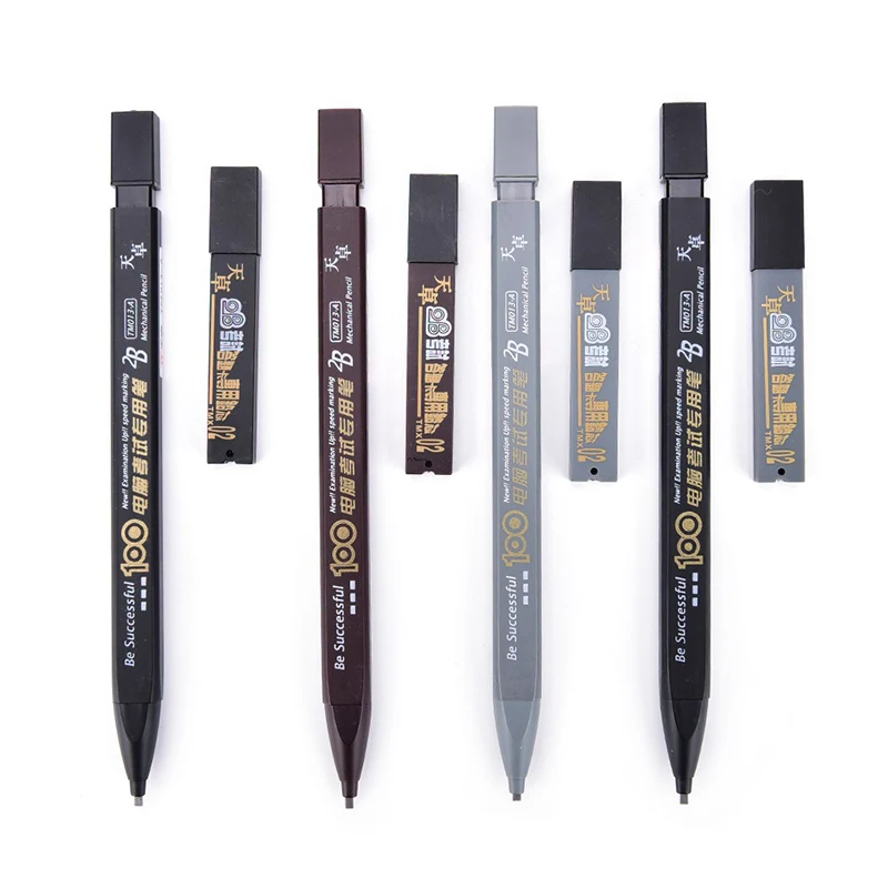 2B Set Pencil Mechanical Drawing Black Color Automatic Health Office Supplies Automatische Gezondheid Kantoorbenodigdheden 3