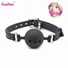 3 Sizes Safety Silicone Open Mouth Gag Ball Bondage Restraints Sex Toys For Women Slave Gag With Open Holes For Couples SP0092 1