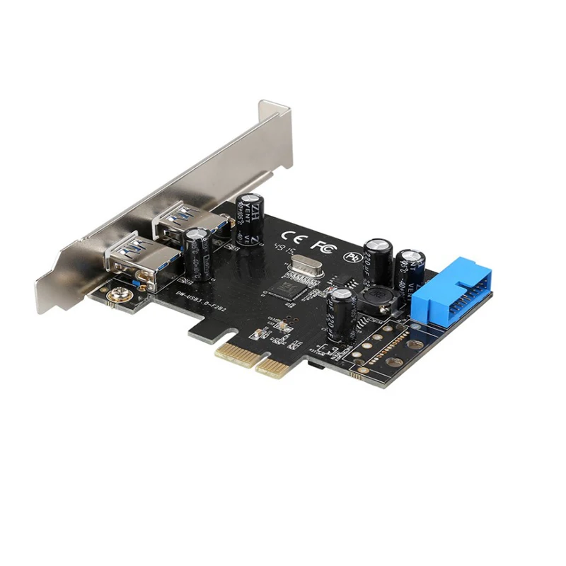 Карта расширения USB 3,0 для рабочего стола PCIE на 2 порта USB 3,0