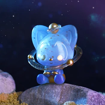 

Blind box raccoon romantic skyline series mini doll trend birthday gift desktop decoration toy genuine