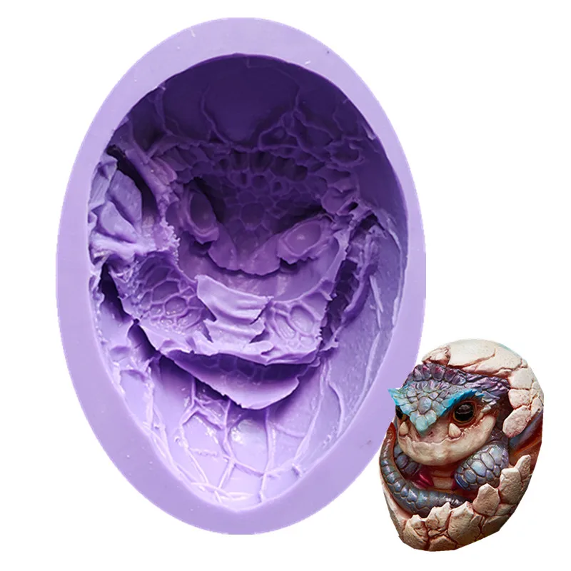 Детская силиконовая форма Dragon Egg декоративная подвеска для шоколадного